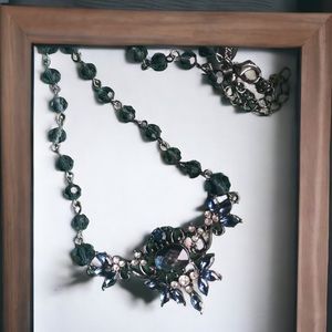 Statement necklace Macy’s 2028 blue & black